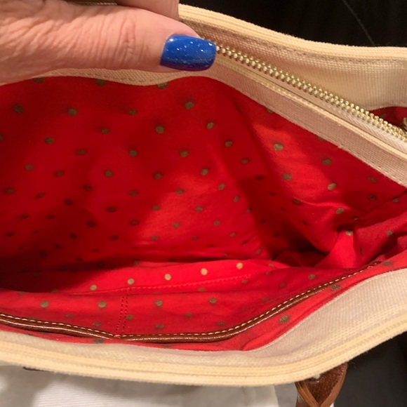 Kate Spade Material and Leather Bag. Red inside - Picture 6 of 8